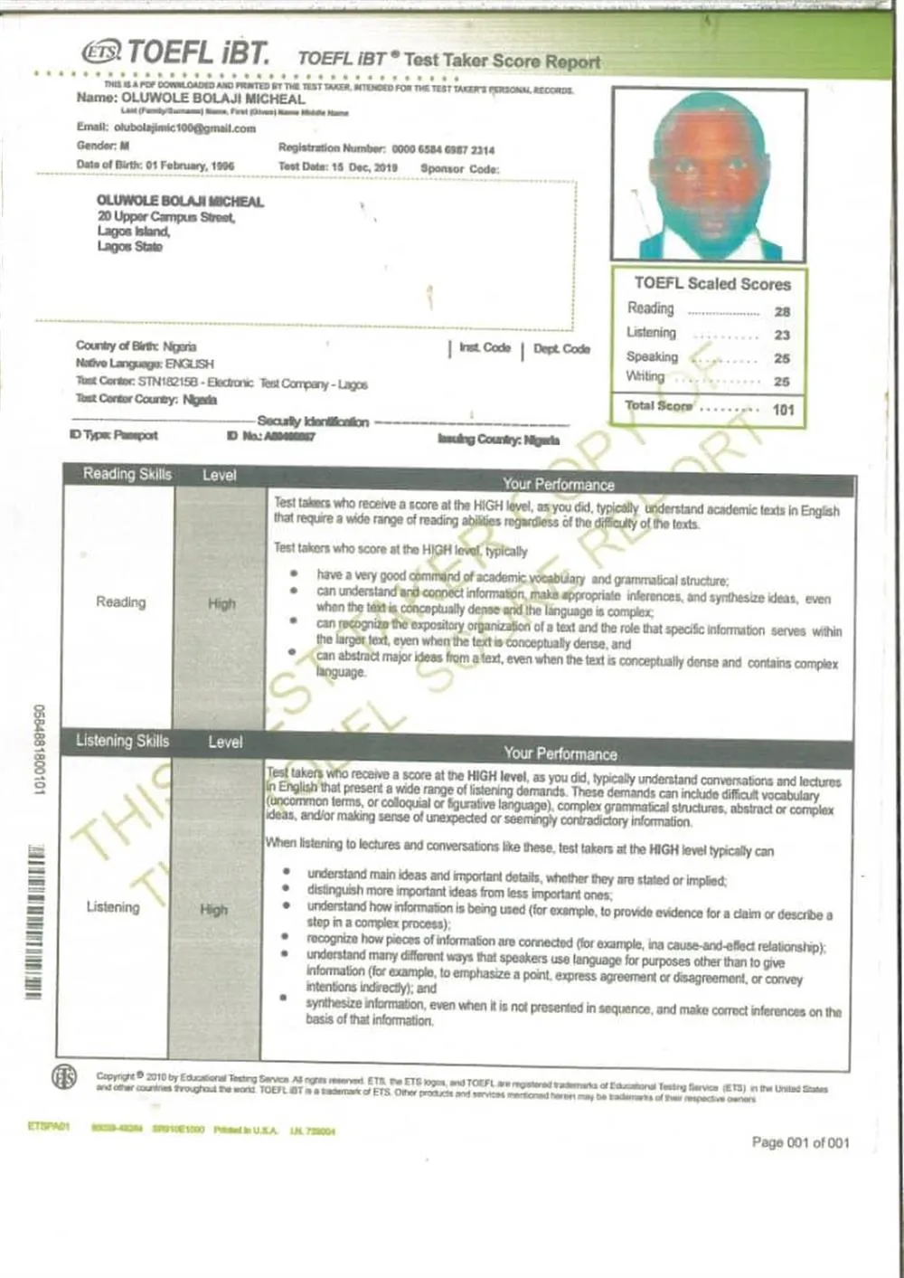TOEFL