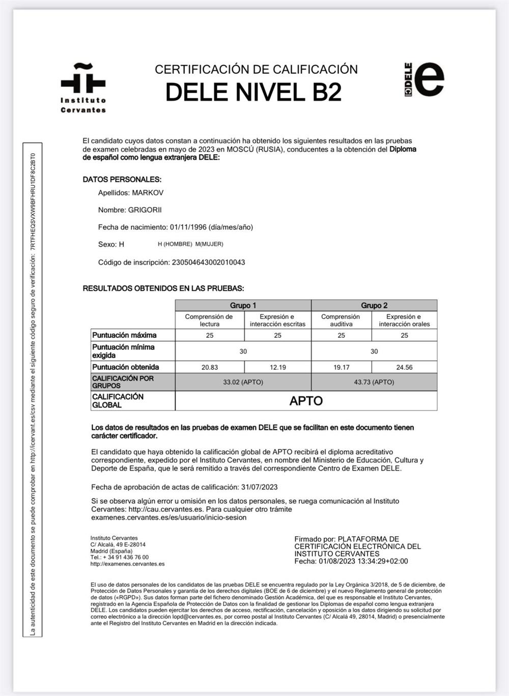 DELE B2