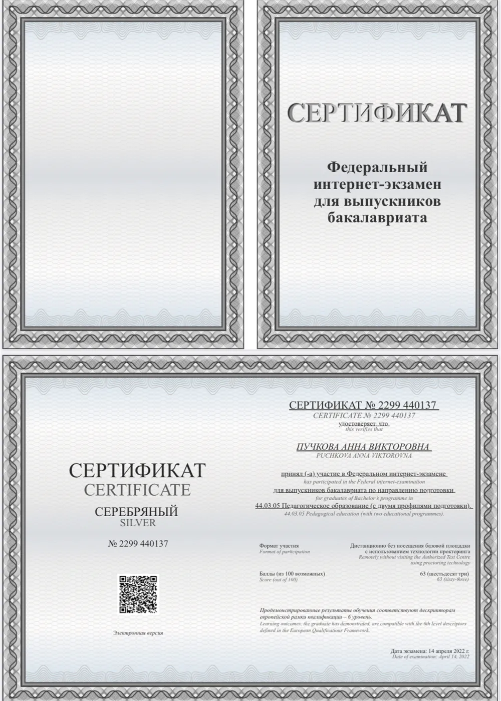 Диплом федерального интернет-экзамена