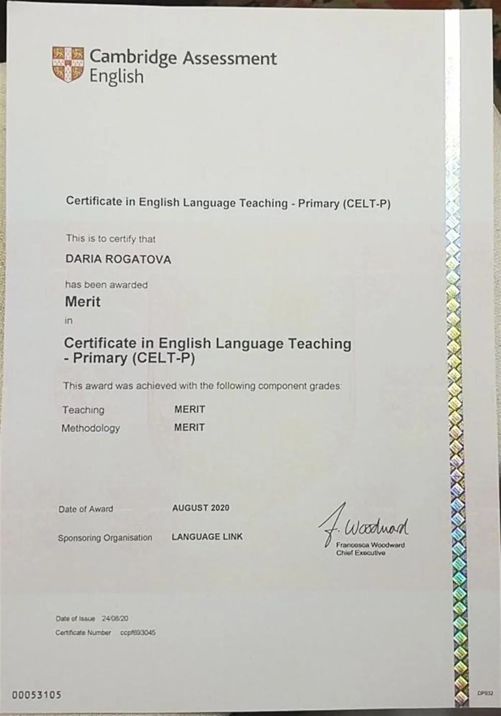 Certificate in English Language Teaching - Primary 