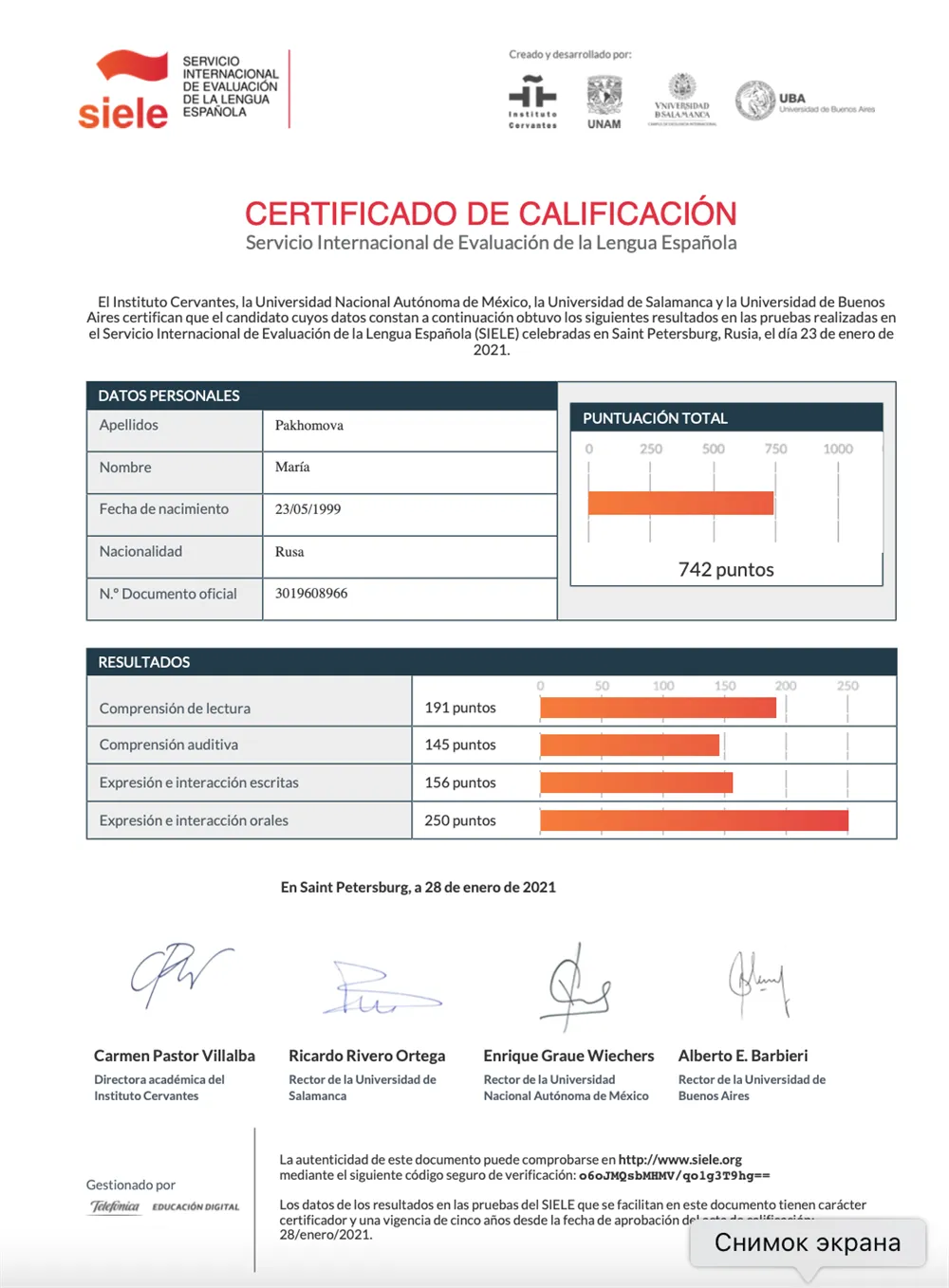 SIELE (espanol) 2021