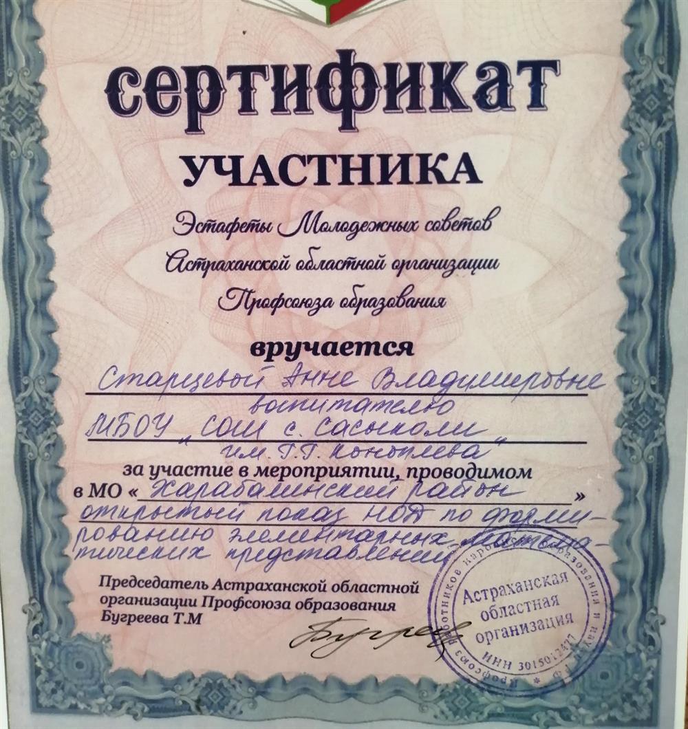 Сертификат