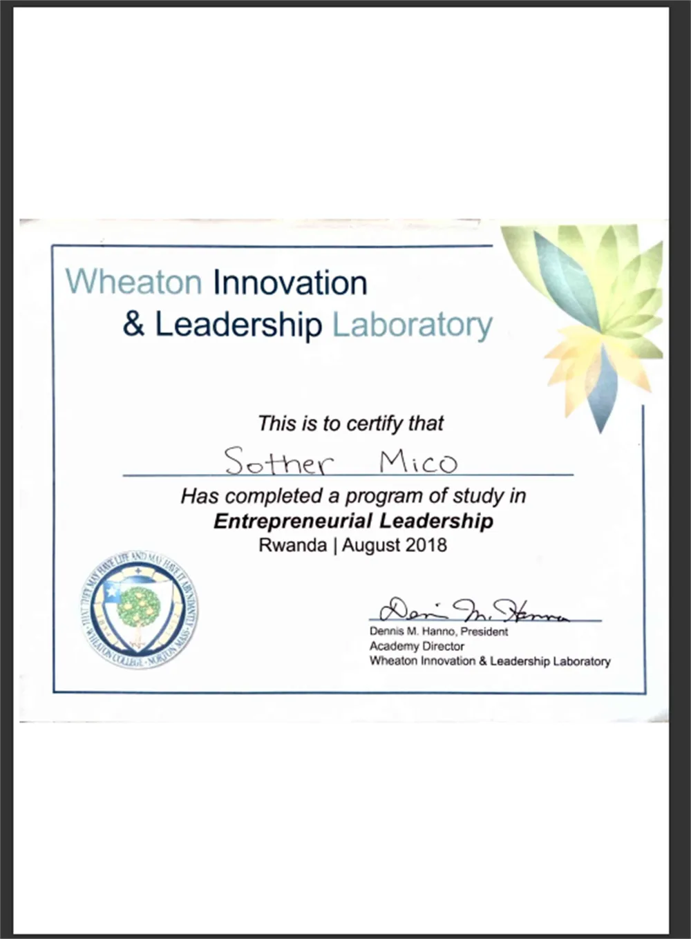 Entrepreneurial Leadership Certificate