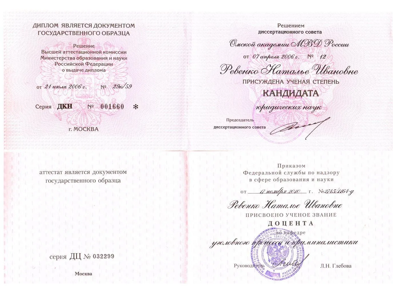 Аттестат кандидата