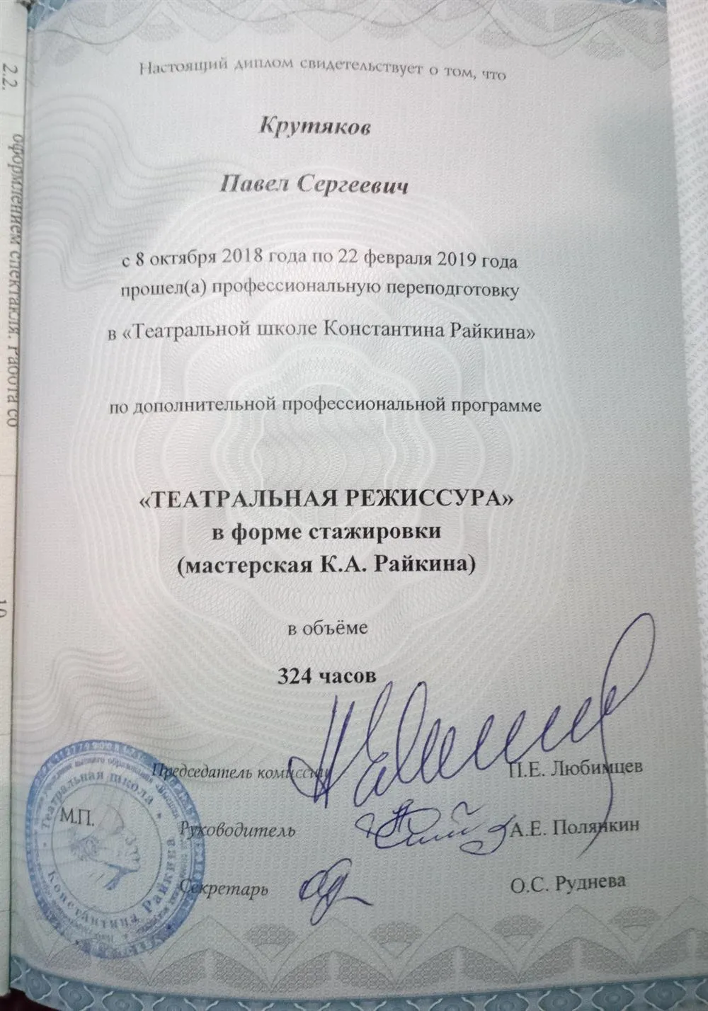 Диплом по режиссуре