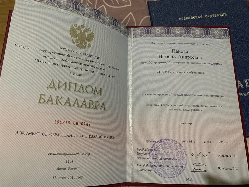 Диплом бакалавра 