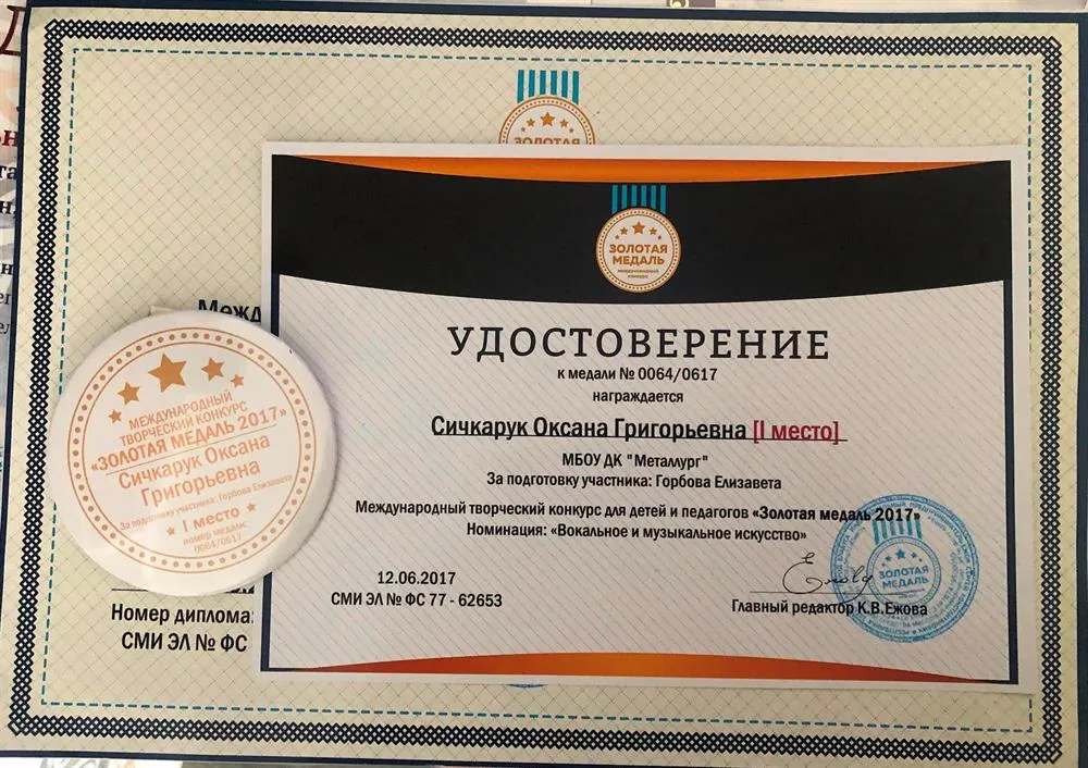 Диплом I место