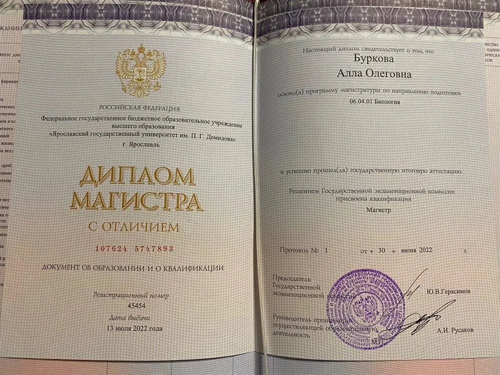 Диплом магистра