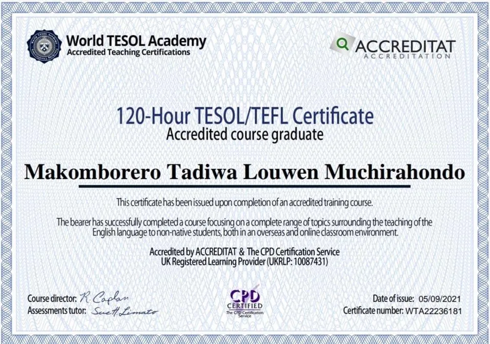 TESOL/TEFL Certificate 