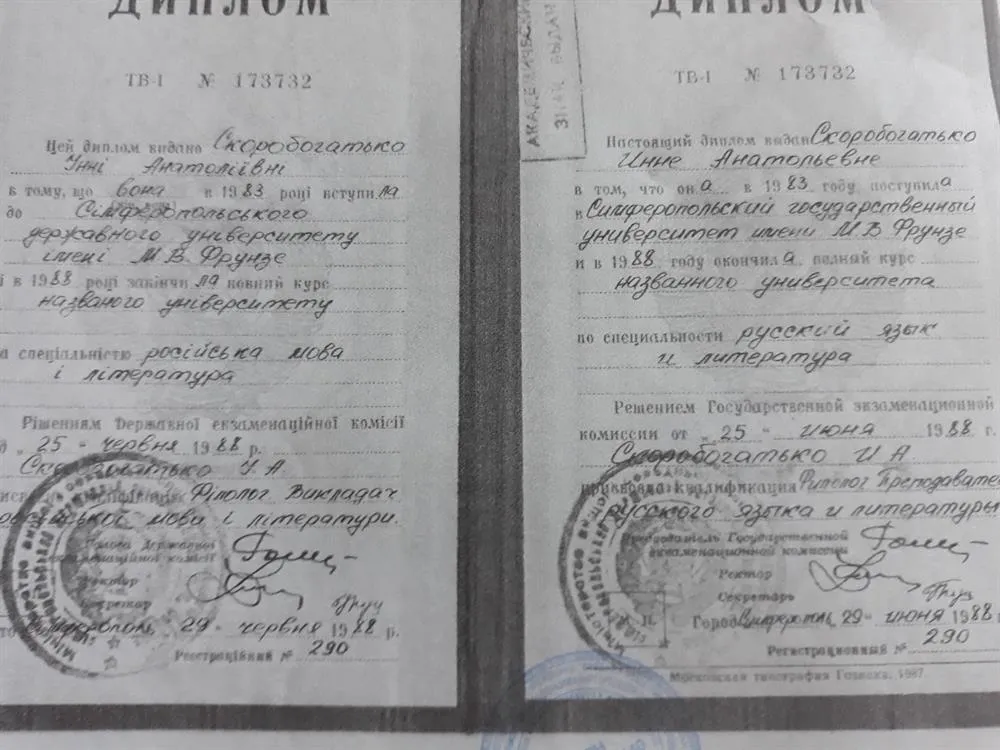 Диплом о филологическом образовании