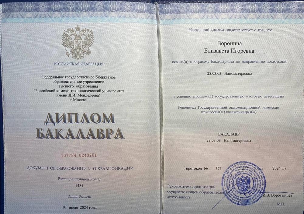 Диплом Бакалавра