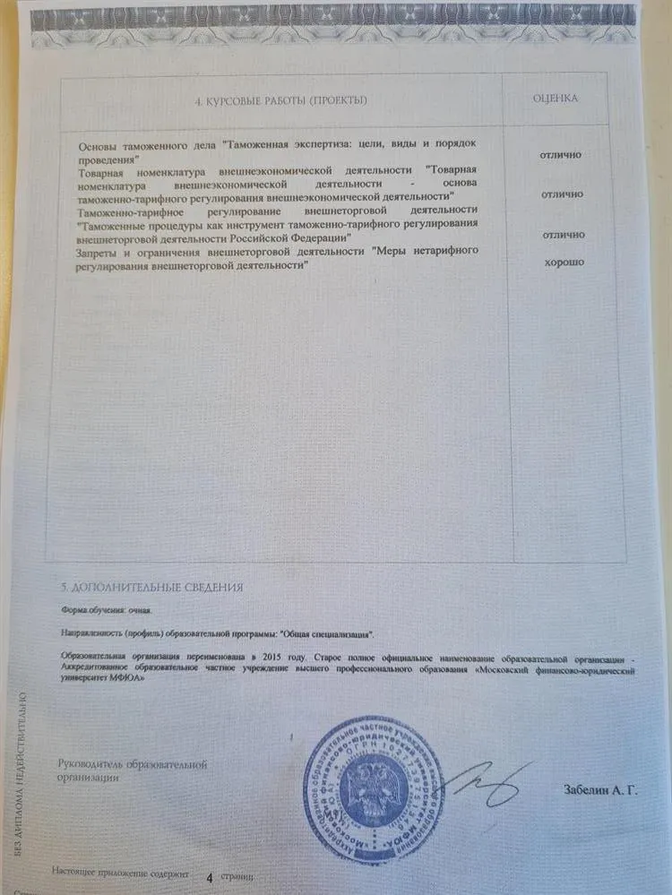 Диплом о профессиональной переподготовке