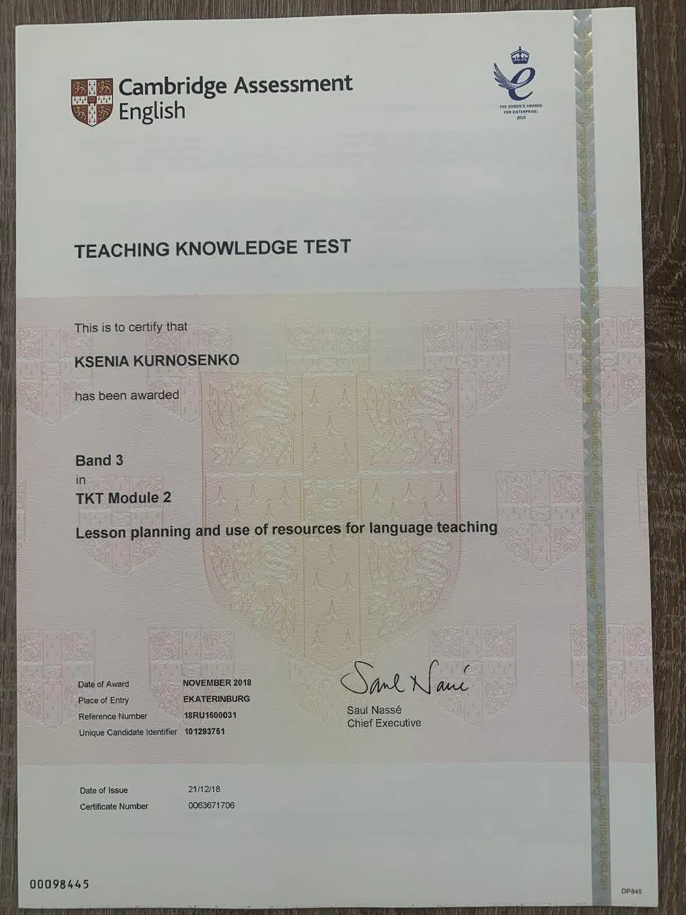 TKT Module 2 Lesson planning and use of resources for language teaching