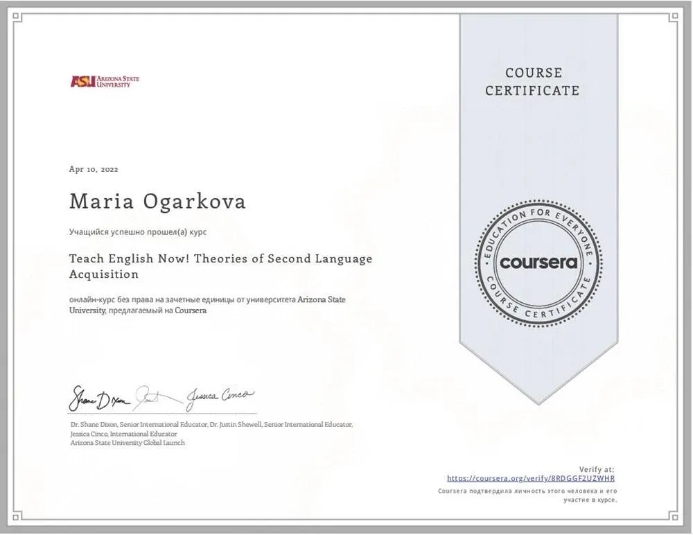 Teaching English for Speakers of Other Languages