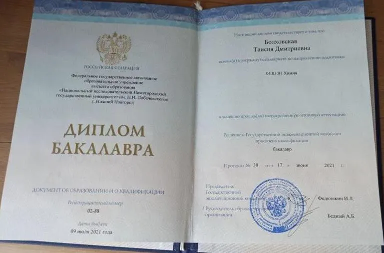 Диплом бакалавра 