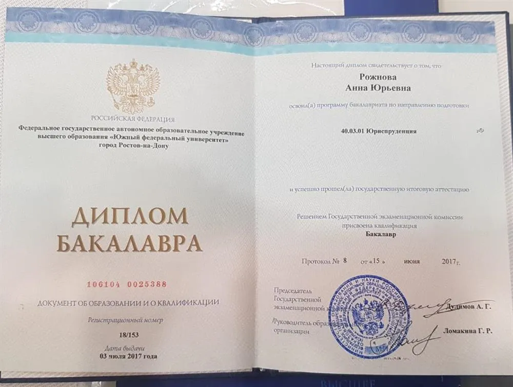 Диплом бакалавра