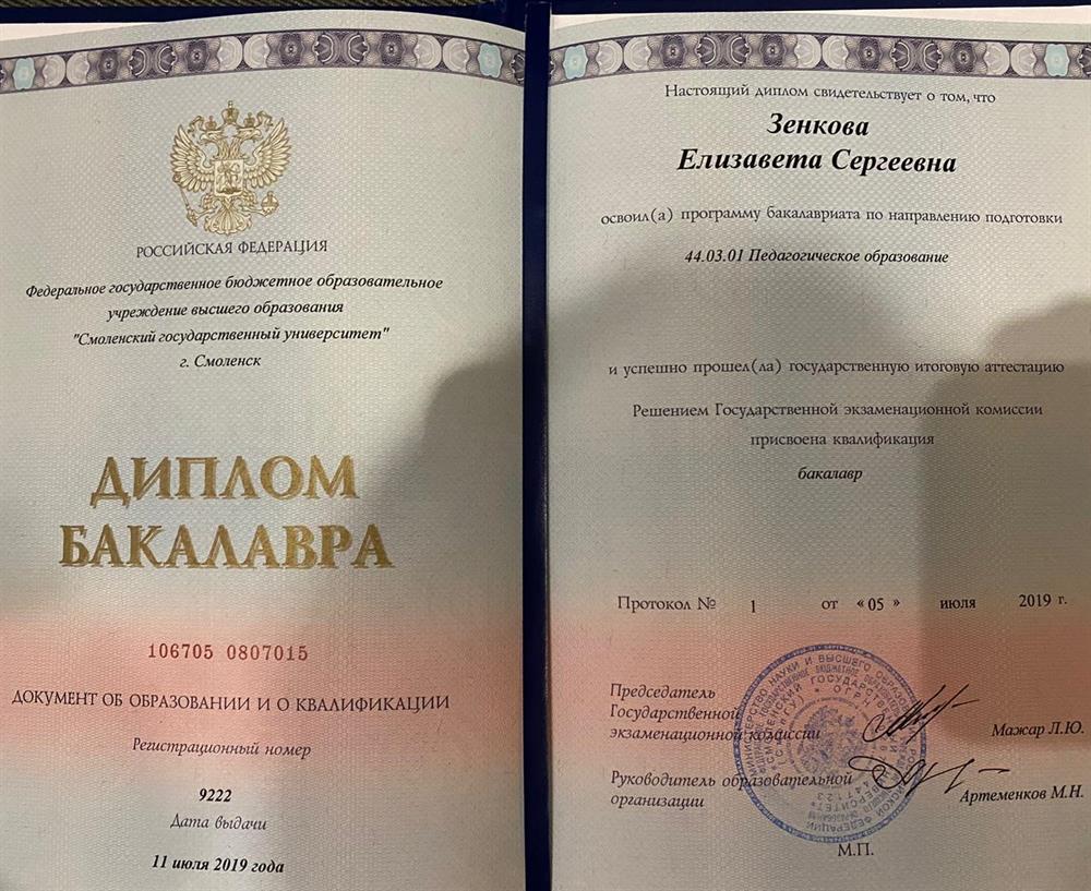 Диплом бакалавриата
