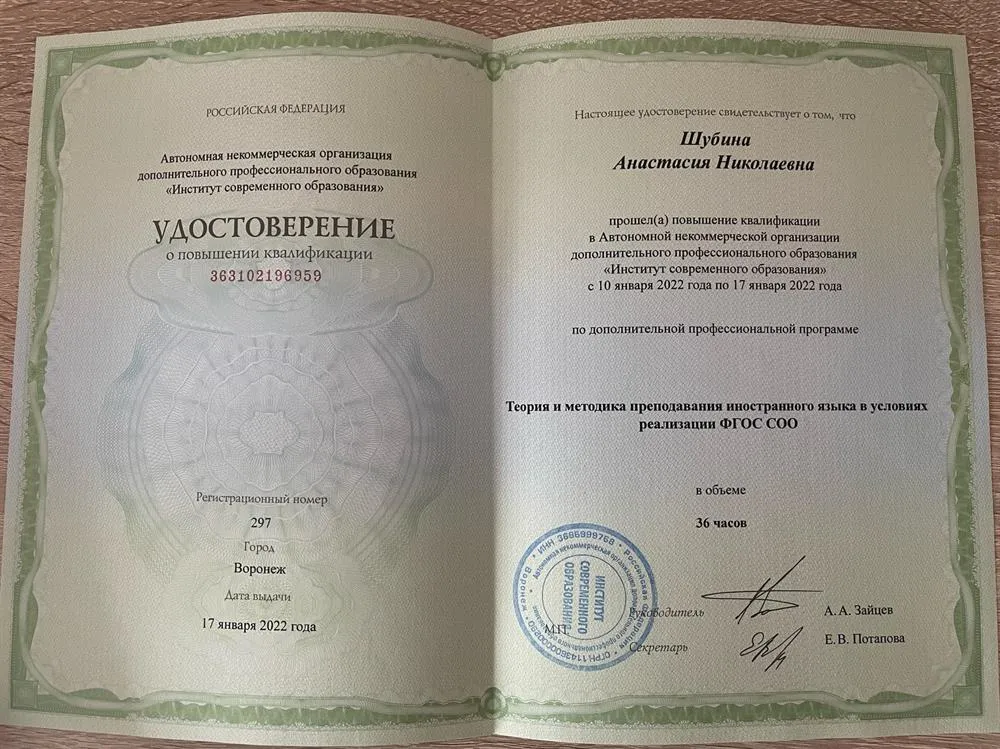Теория и методика иностранного языка