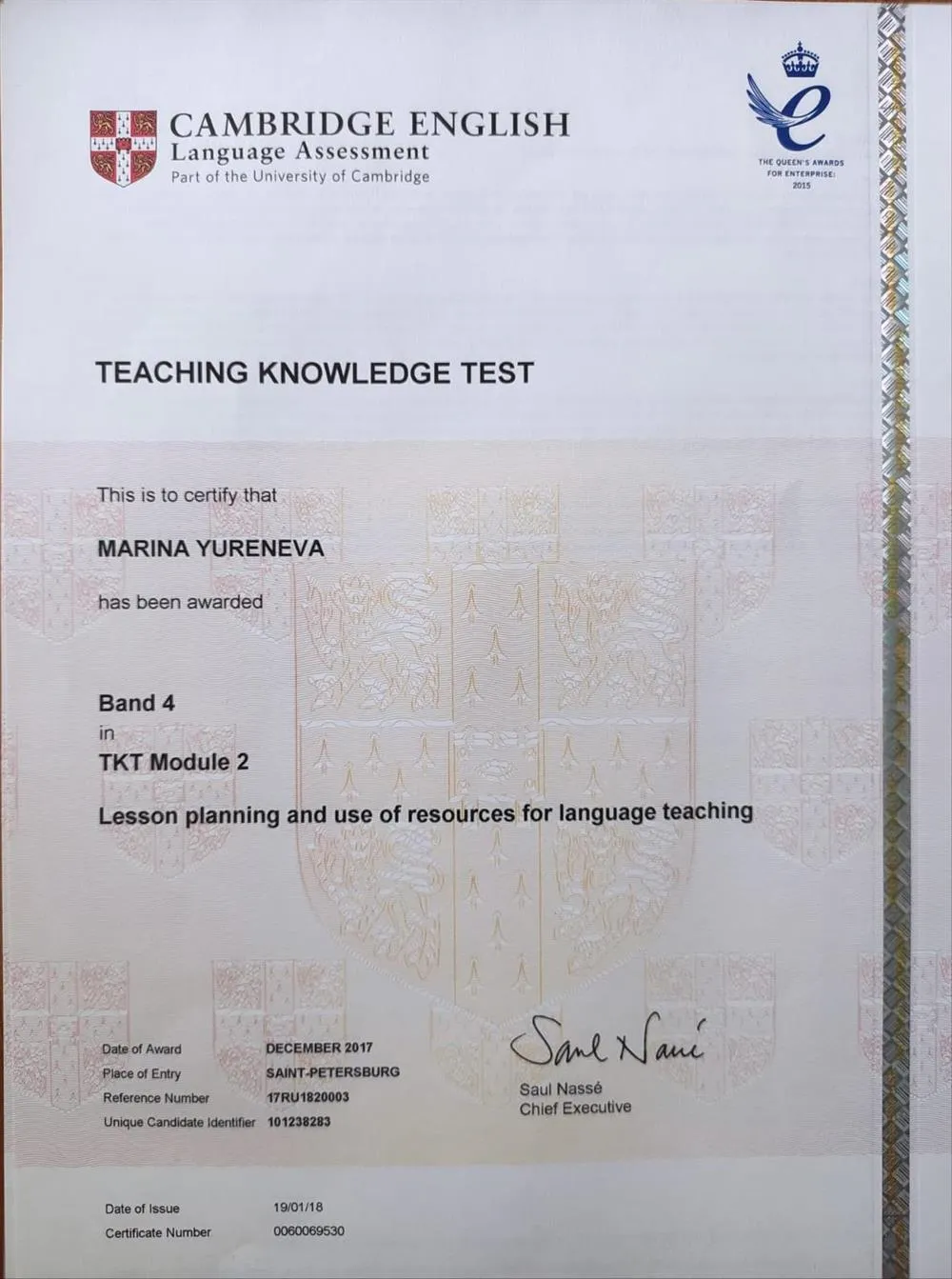 Teaching Knowledge Test. Module 2