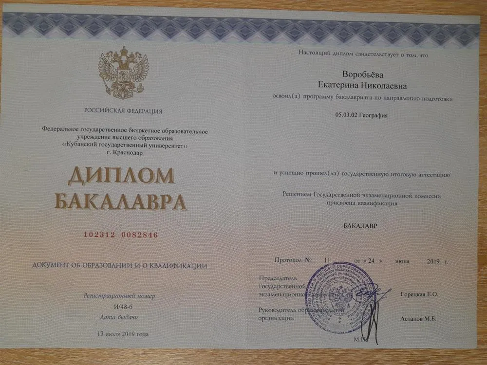 Диплом бакалавра