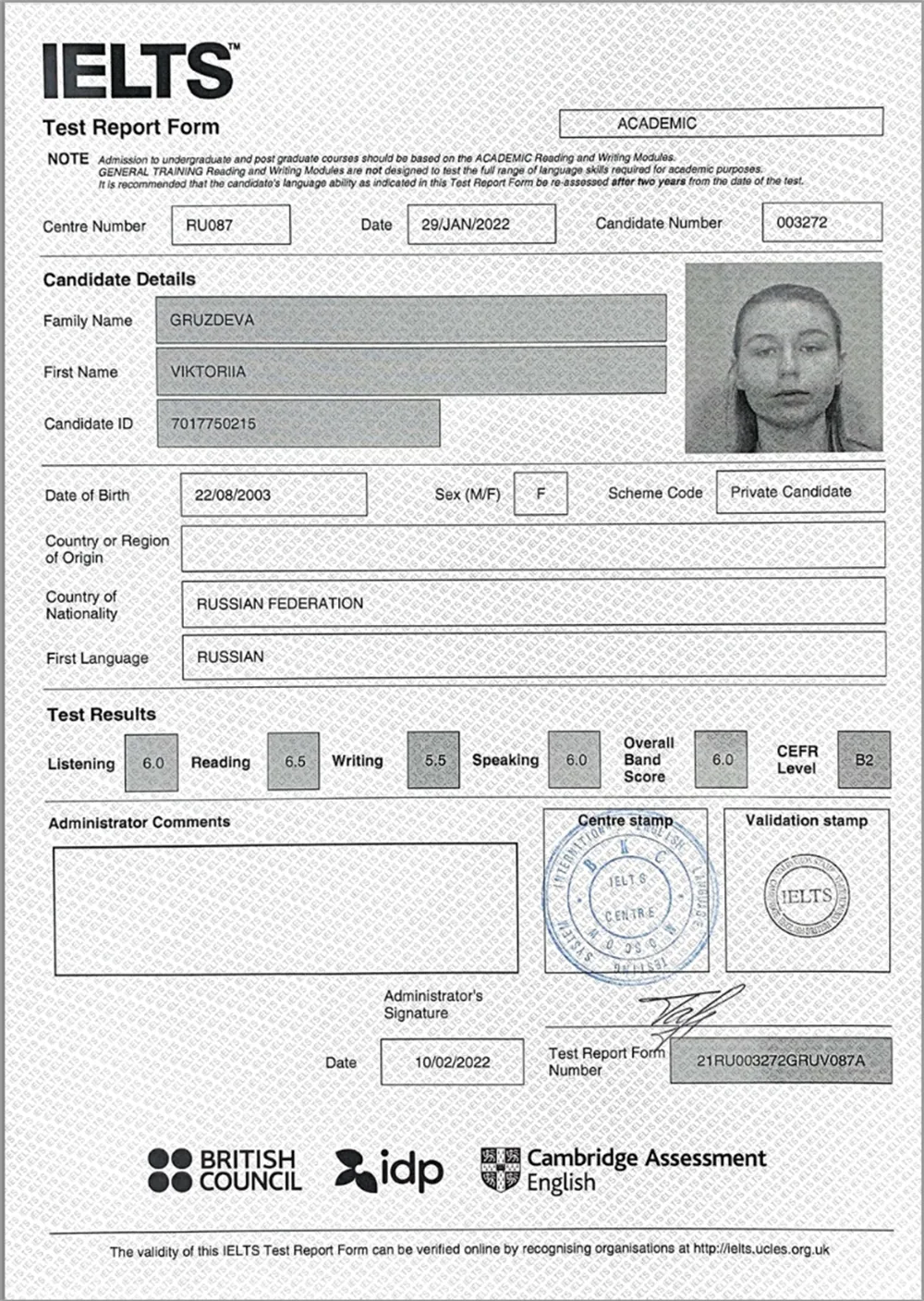 IELTS exam