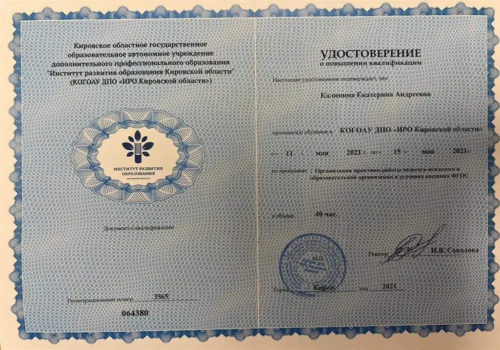 Педагог-психолог СОШ