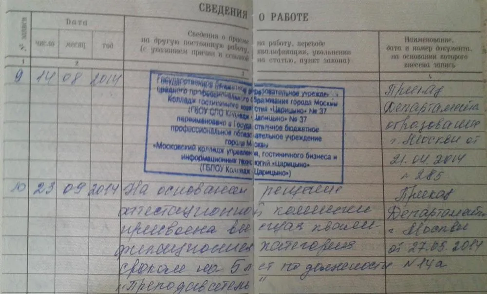 Присвоение высшей категории преподавателя