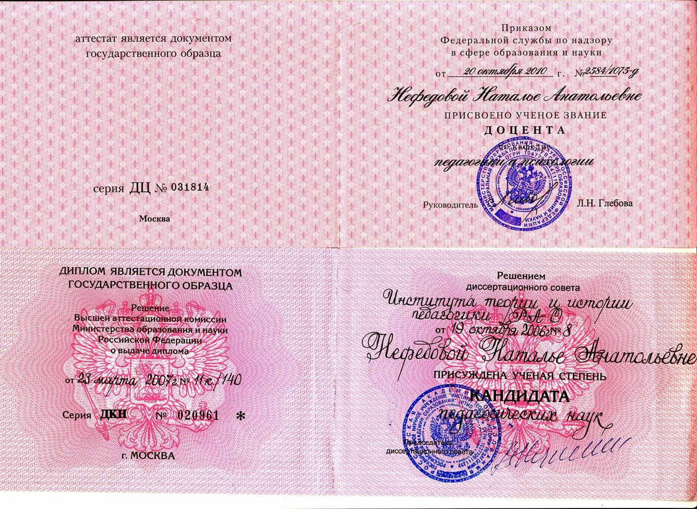 Диплом кандидата наук