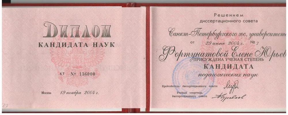 Диплом кандидата наук
