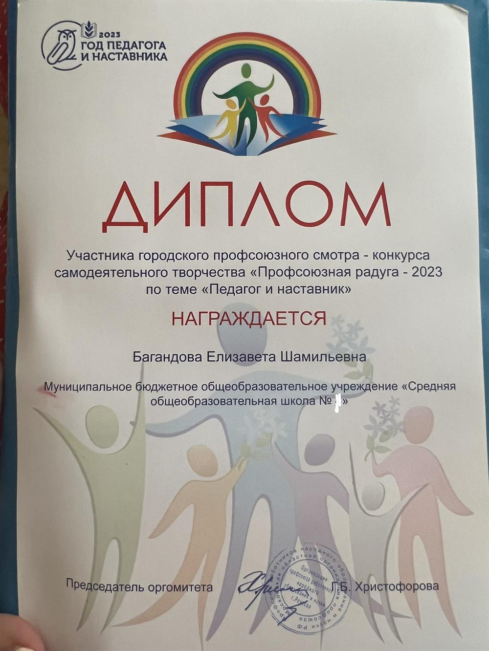 Диплом участника 