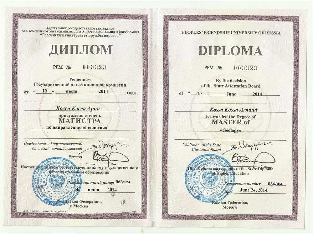 Диплом магистра