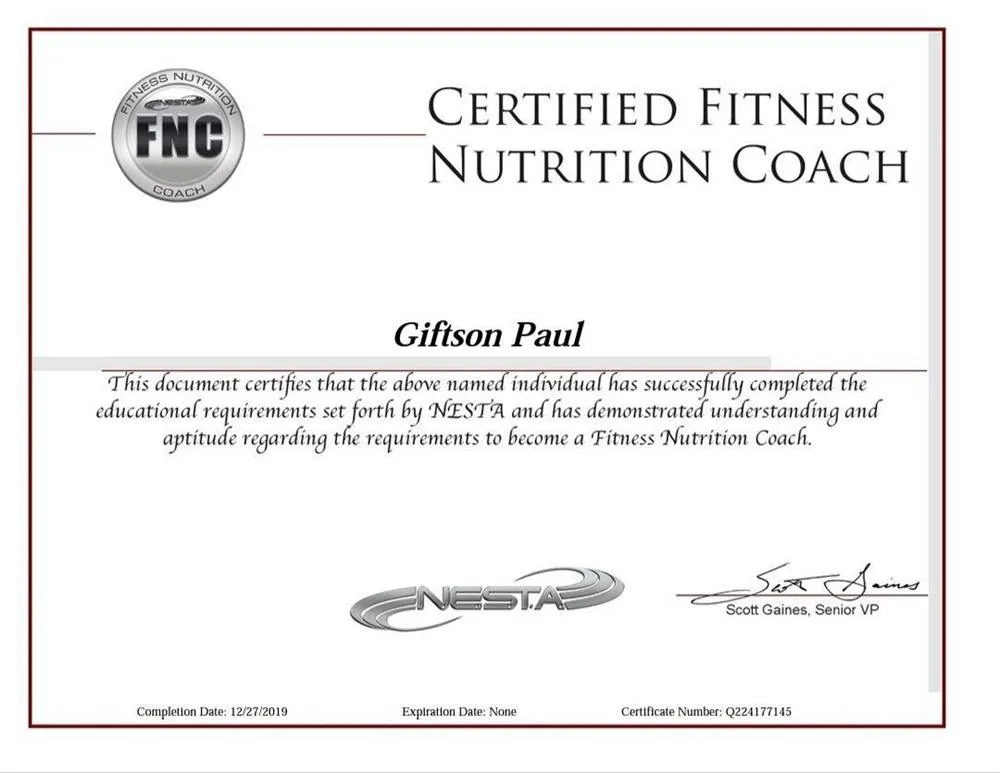 Nutrition Coaching Certificate