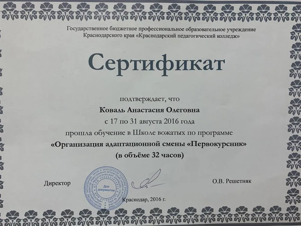 Прохождение школу вожатых 