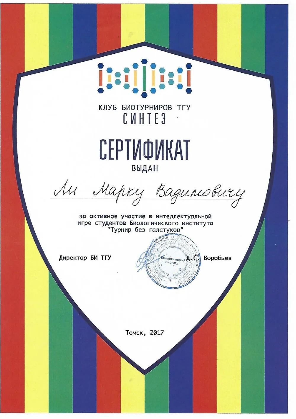 Участие в олимпиаде 1