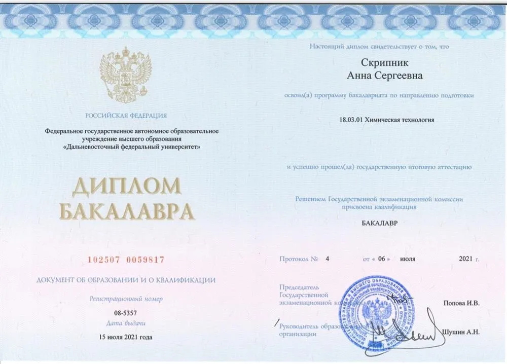 Диплом бакалавриат