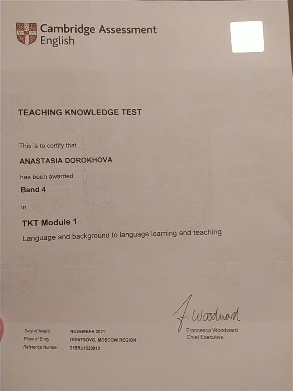 TKT module 1