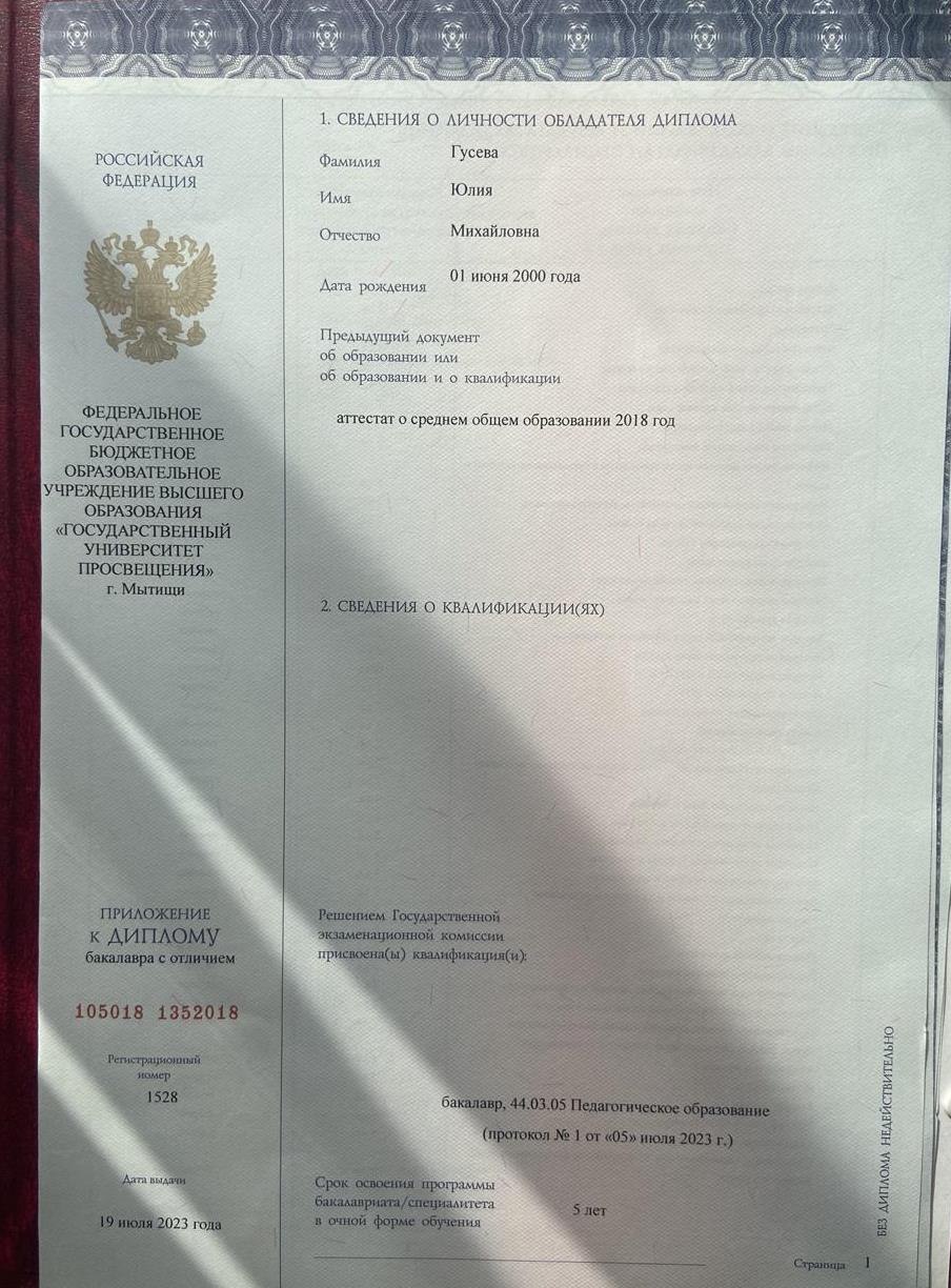 Приложение к диплому 