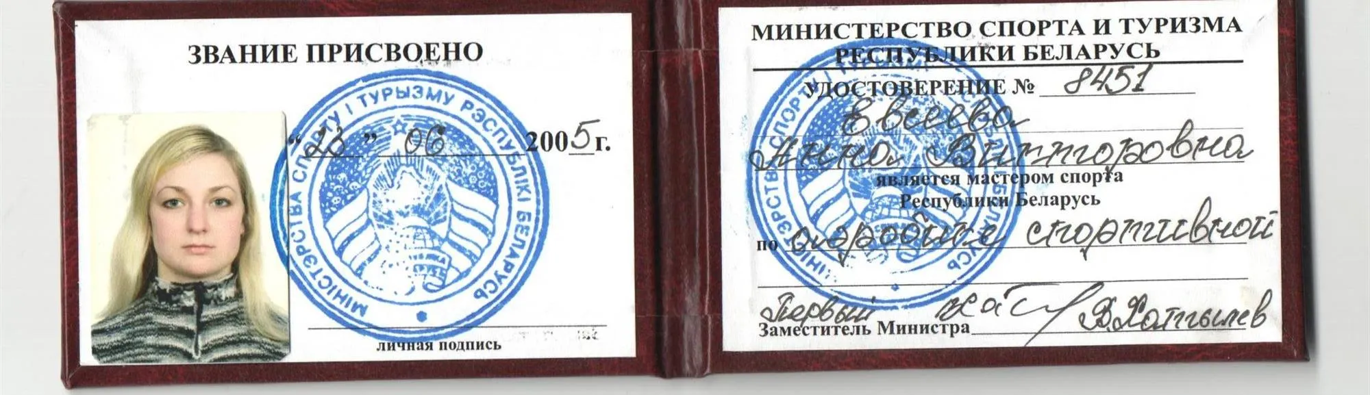 Мастер спорта по спортивной аэробике