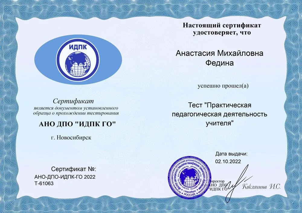 педагогическая деятельность 