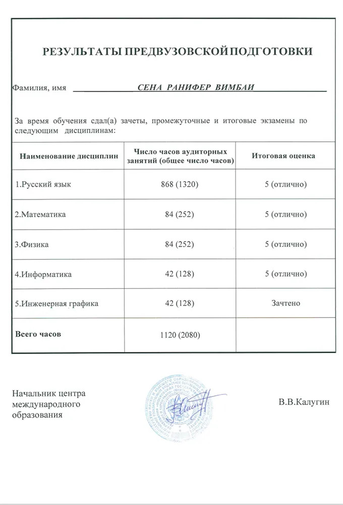Знание русского языка