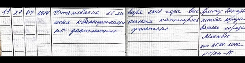 Установление высшей квалификационной категории