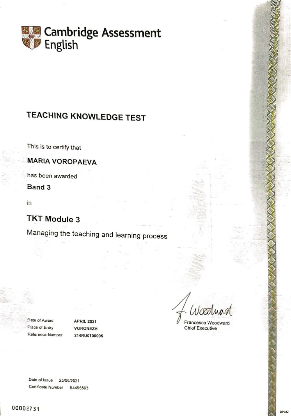 TKT Module 3