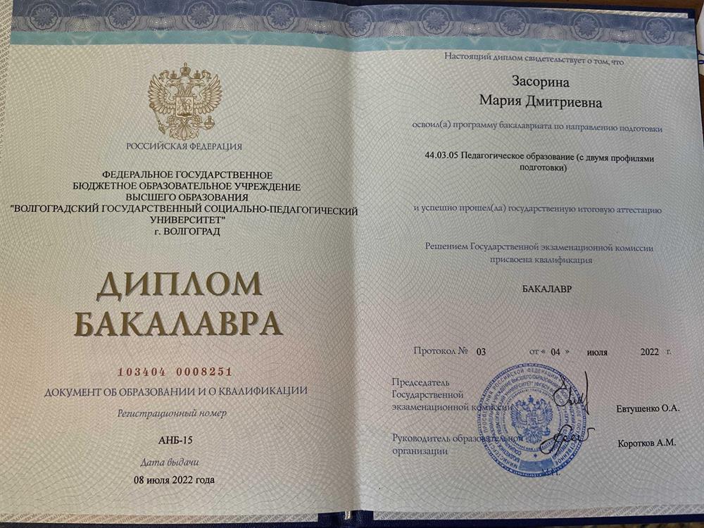 Скан копия Диплома