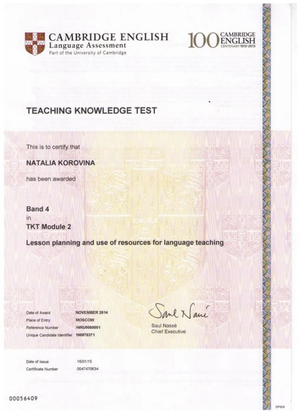 Cambridge TKT module 2