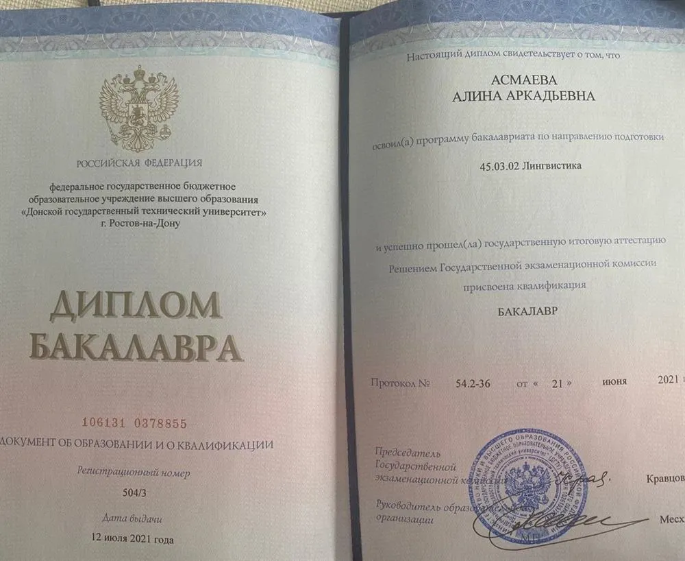 Диплом бакалавра