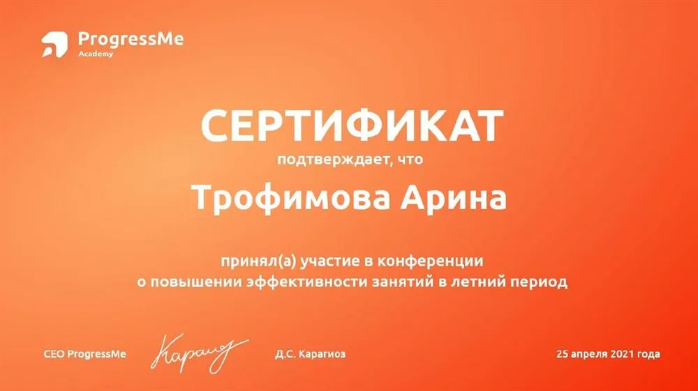 Участие в конференции