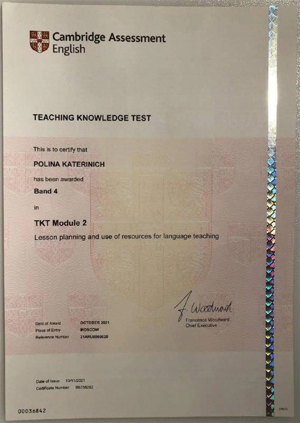 Сертификат Кембриджского экзамена для преподавателей TKT, Модуль 2
