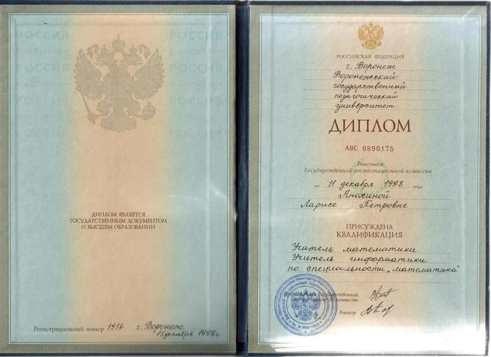 Диплом ВГПУ