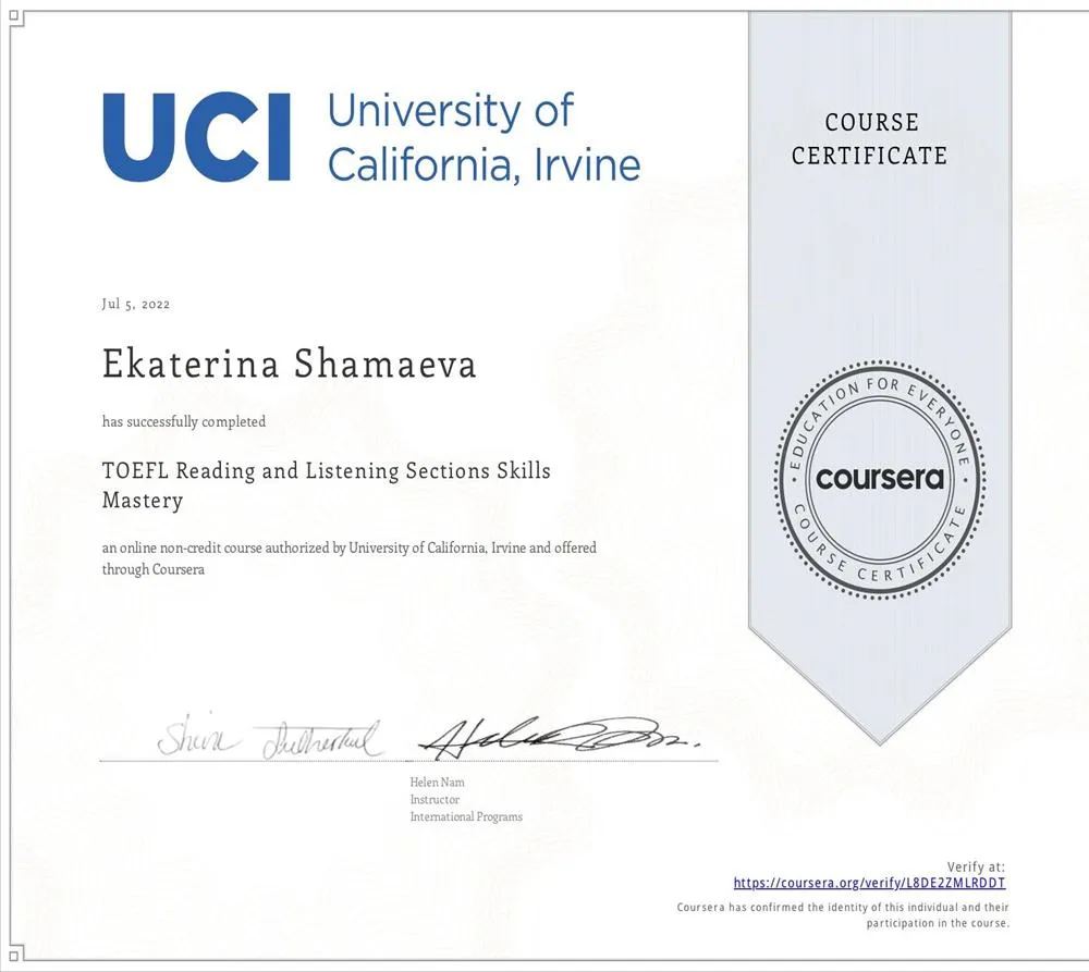 TOEFL Reading and Listening Skills Mastery