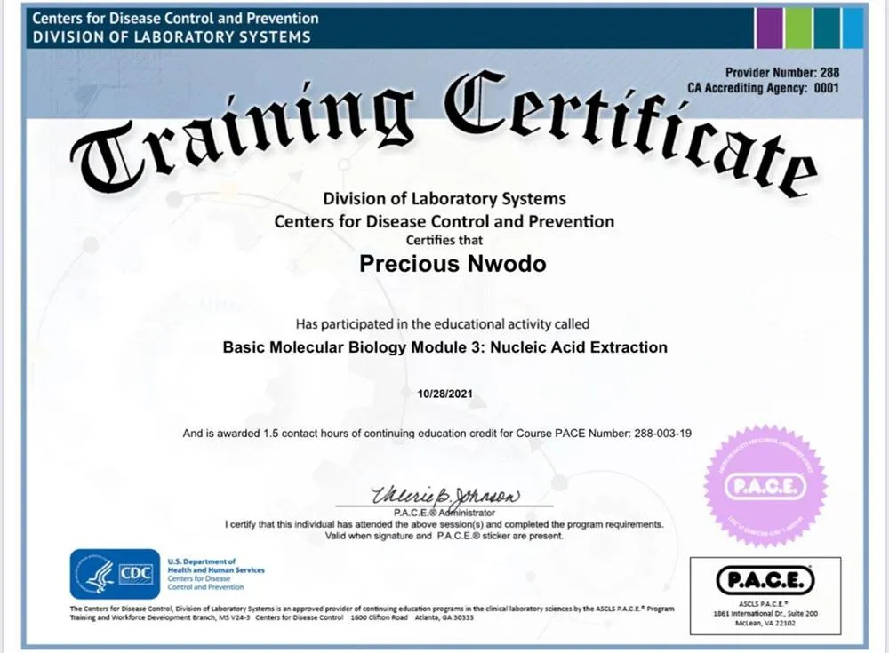 CDC Basic Molecular Biology Module 3 Nucleic Acid Extraction